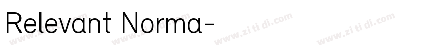 Relevant Norma字体转换